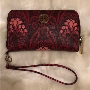 Tory Burch pink wristlet